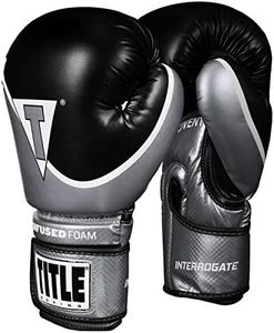 Title Boxing Infused Foam Interrogate Training Gloves 2.0, Silver/Black, 18 oz