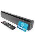 MAJORITY Bowfell | Bluetooth Sound Bar for TV | 50 Watt 2.0 Stereo Speaker Soundbar | Optical, RCA, USB, MP3 & AUX Input | 39cm | Custom EQ Settings & Remote Control (Black)