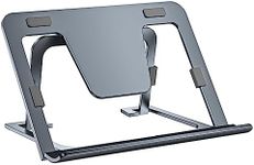 Tablet Stand Adjustable & Foldable, Slim Portable Aluminium Tablet Holder for Desk, Compatible with iPad Pro/Air/Mini, Samsung Tab, Surface Pro, Kindle Fire (7-13") (Gray)