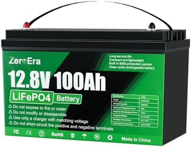 LiFePO4 Batterie 12V 100Ah,1280Wh Lithium Batterie mit Tieftemperatur Schutz 100A BMS,10000–15000 Ladezyklen,Unterstützt Reihen/Parallelschaltung für Haushalt,Boote,Wohnmobile(1 * 12V 100AH)