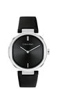 Calvin Klein Analogue Quartz Watch for Women with Black Leather Strap - 25200255