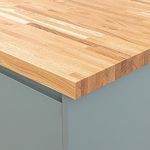 Solid Oak Kitchen Worktop | 1000mm x 620mm x 40mm | Premium Wood Worktops | Oak Wooden Timber Counter Tops | Cut to Size Customisation Available | Real Wood Block Stave Kitchen Countertops