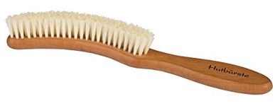 Redecker Natural Pig Bristle Hat Brush with Oiled Pearwood Handle, 9-1/4-Inches