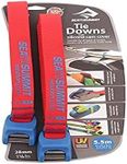 Sea to Summit Tie-Down Straps with Silicone Cam Cover (Pair), 18 feet