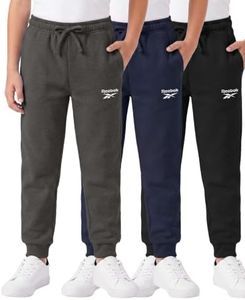 Reebok Boys Fleece Jogger with Lockup Print- Set 3, M