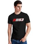 Quote Marshals MM93 Printed Round Neck Black T-Shirt for Men's Size-3xl