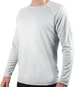 Kanu Surf Men's UPF 50+ Long Sleeve Rashguard Swim Shirt, Gray, X-Large