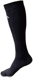 HEELIUM Bamboo Compression Knee Length Socks & Sleeves For Men & Women | Odour Free & Superior Grip | Running, Cycling, Boosts Blood Circulation & Recovery, Black
