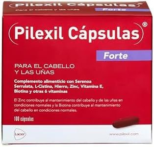 PILEXIL CAPSULAS - Pilexil Cápsulas Forte 100 Unidades,Complementos Alimenticios, con Vitaminas y Minerales, Nutre el Cabello, para Hombres y Mujeres