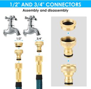 KETTOYA 200FT Expandable Garden Hose – 10-Pattern Nozzle, Leak-Proof, Heavy Duty, Kink-Free