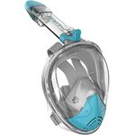 G2RISE SN01 Full Face Snorkel Mask with Detachable Camera Mount, Anti-Fog and Foldable Design, Advanced Breathing System for a Safe Adults/Kids Snorkeling Experience