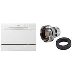 Danby Countertop Dishwasher with 6 Place Settings and Faucet Snap Nipple Aerator Adaptor