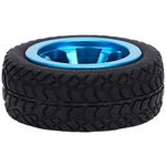 RC Wheel Tires, Car Model Accessories Rubber Tire Material Compatible with WLtoys 1/28 RC K969 K989 K999 P929 4WD Short Pool Drift Off-road Rally(Blue) Model Car Accessories