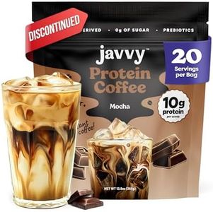 Javvy Mocha Protein Coffee - Premium Whey Protein & Instant Iced Coffee - 100% Arabica Coffee - Zero Artificial Flavors & Sweeteners, 20 Servings