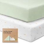 2-Pack Organic Cot Sheets Fitted fo