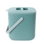 BLUE GINKGO Kitchen Compost Bin - 0.69 GAL / 2.6L Easy Clean Food Waste Bin for Kitchen | Countertop Compost Bin Kitchen Food Scrap Pail Bucket (Made in Korea) - Green