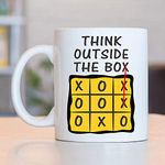 exciting Lives - Think Out of The Box Coffee Mug - Gift for Friends, Colleagues, Kids - Microwave Safe, 330ml