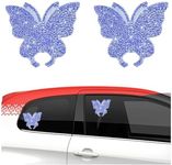 Dickno 2PCS Bling Car Stickers, Cry