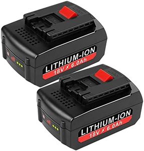 [2Pack] 18V 6.0 Ah! HIGH-Output Battery for Bosch 18V Battery Lithium BAT609 BAT609G BAT610G BAT611 BAT612 BAT618 BAT618G BAT619 BAT619G BAT622 BAT620