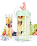 FIRINER 600ml Water Bottle with Fruit Infuser, Fruit Infuser Water Bottle, Leak-proof Sports Water Bottle,Designed for All Sports Bags, School Bags and Rucksacks