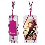 Gear Beast Universal Cell Phone Lanyard Compatible with iPhone, Galaxy & Most Smartphones Includes Phone Case Holder with Card Pocket, Silicone Neck Strap