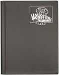 Monster 4 Pocket Trading Card Album- 20 Side Loading, Theft Deterrent, Padded Pages for Extra Protection- Deluxe Binder Holds 160 Yugioh, MTG, Magic The Gathering, Pokémon & Sport Cards- Matte Black