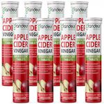 Grandeur PACK OF 8 Plant Based Apple Cider Vinegar Effervescent Tablets With 500 mg Apple Cider, Pomegranate Extract 100 mg, Vitamin B6, B12 - Sugar Free, For Weight Management & Immunity- 120 Tabs