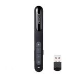 Presentation Clicker 2.4GHz Wireless Presenter PowerPoint Clicker Pointer Presentation Remote Control for Teaching Meeting Presentations Speech School Assemblies up to 100m Control Range -Black