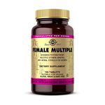 Solgar Female Multiple Tablets - Pack of 120 - To Support Healthy Blood Production and Fight Stress - With Vitamin B12, C, E, Iron and Zinc - Vegan