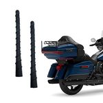Sunhe Motorcycle Antenna Compatible with Harley Davidson 1998-2022, 7 inch Short Spiral Rubber Designed for Optimized FM/AM Radio Reception, Replacement Touring Electra Glide Ultra Classic (2 Pack)