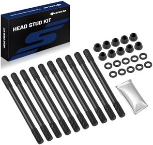 SPELAB Head Stud Replacement Kit Compatible with Mazda 1990-1993 4-Cylinder 1.6L/1597cc, 1994-2005 4-Cylinder 1.8L/1839cc, Cylinder Head Stud Assembly Kit & Assembly Lubricant