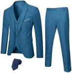 Hihawk Men's 3 Piece Suit with Stre