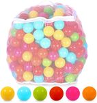 BalanceFrom 2.3-Inch Phthalate / BPA Free Non-Toxic Crush Proof Play Pit Balls- 6 Bright Colors in Reusable and Durable Storage Mesh Bag with Zipper, 400-Count