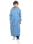 FabSeasons Printed Waterproof Long/Full raincoat for kids - Boys & Girls with hood, Age 5-6 Years