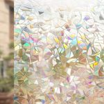 Rainbow Film for Window (1 roll, 30cm X 3 Meters) Mosaic Window Film Rainbow Window Film Privacy Window Film Valentines Day Window Cling Privacy Film Rainbow Window Privacy Film Window Rainbow Film