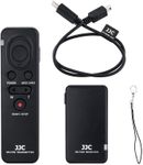 JJC Wireless Remote Control for Sony HDR-CX405 CX440 CX455 CX675 CX900 FDR-AX33 AX43 AX53 AX100 AX700 Camcorder Camera A9 III A9III ZV-1 A7M4 A7RV A7RIV A7RIII A6600 A6500 A6400 Rplc RMT-VP1K RM-VPR1