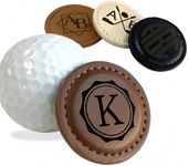 Custom Leather Golf Ball Marker Personalized Magnetic Golf Accessories for Men Gifts for Golfers