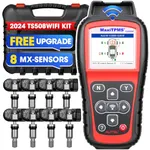 Autel MaxiTPMS TS508WiFi Kit with 8PCS MX-Sensors, 2024 Level-up of TS508K, TS408, TS501, TS601, Universal Programming, Relearn, Activation Tool, Copy by OBD, Tire Monitoring System, Free Update