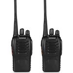 ELECRANGE 2 Way Portable Walkie Talkie Toy for Kids - Light Weight with Flashlight, Radio Fun and Playtime Adventure for Kids and All Ages - Set of 2 - Black