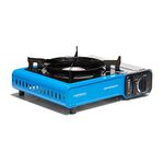 CAMPINGAZ Camp Bistro Elite Cooking Stove with Carry Case, 2200W Capacity Camping Stove, Compact Portable Outdoor Gas Stove, Single Burner Stove, Camping Equipment, Blue, One Size