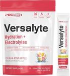 PEScience Versalyte Hydration Packets, Guava Pineapple, Sugar Free Electrolytes Powder with Magnesium, Taurine, Tart Cherry, 30 Count, Trace Minerals