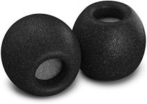 Comply Foam Premium Earphone Tips - Comfort Plus Tsx-100 (Black, 3 Pair, Medium)