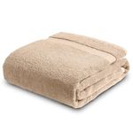 Towelogy® Premium Bath Towels 70x125cm 100% Egyptian Cotton Supersoft & Durable for Gym Spa Pool & Hotel Quality Bathroom Towels Fade Resistant | Machine Washable (Mocha Brown, 1)