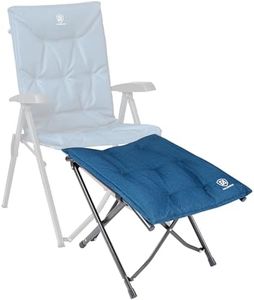 EVER ADVANCED Poggiapiedi pieghevole da campeggio, ergonomico, per soggiorno, poggiapiedi pieghevole da giardino, poggiapiedi leggero con borsa per il trasporto, per camera da letto, giardino, patio,