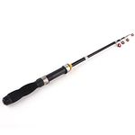 Fishing Rod Four Layer Ultra Short Fishing Rod Protable Telescopic Long Throw River Fishing Pole for Outdoor Fishing(1m) Fishing Rod and Its Accessories