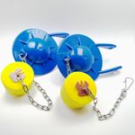 Universal Toilet Tank Flapper, 2 Pack Toilet Flapper Replacement, CuiCanfla with Stainless Chain Float Kit Flush Valve Toilet Leaking Flapper Water-Saving Solution Fits Most Toilets