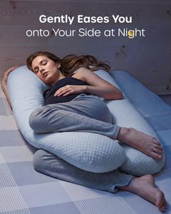 Nuliie U-Shaped Pregnancy Pillow – Purple Maternity Support Cushion