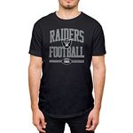 Hybrid Sports NFL Football Arch - Officially Licensed Adult Short Sleeve Fan Tee for Men and Women, Las Vegas Raiders - Black, L