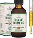 Turmeric Curcumin with Black Pepper Drops - Organic Turmeric Supplement Drops 1,180mg - 2FL OZ, 60 Servings (with Black Pepper Seed, Ginger, Rosemary, and Sage) for Joint Support by Double Wood