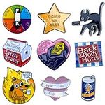 9PC Funny Enamel Pins Pack Cute Coo